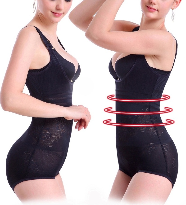 Adjustable Tummy Control Slimming Bodysuit Full Body Shaper For Women