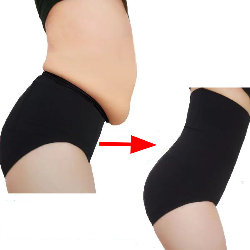 Trayknick Women High Waist Seamless Tummy Control Body Shaper Briefs  Slimming Underwear Black One Size 