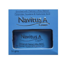 Navitus A Cream, Enriched with Matrixyl, Liftas, Retinol, Ceramides, Squalane & Hyaluronic Acid, 50 gms