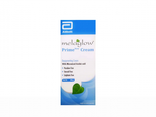 Melaglow Prime New Cream ,Depigmenting cream with Azelaic Acid,paraben-free,sulfate-free for bright and even skin tone