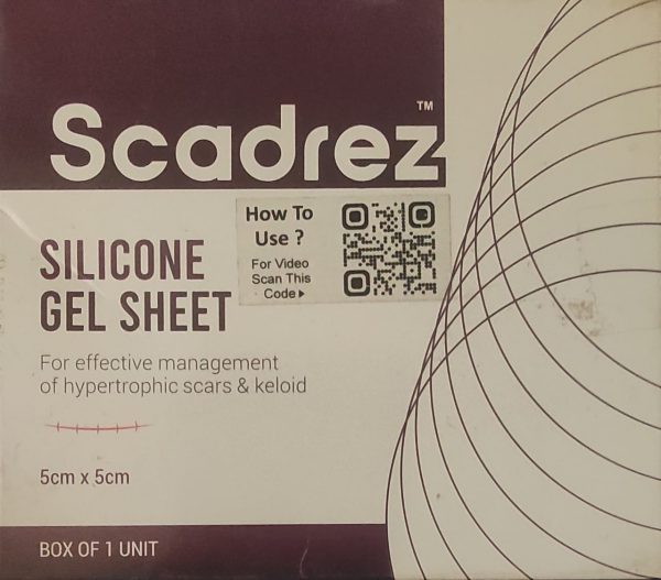 Scadrez, Silicone Gel Sheet, Scar Treatment, Keloid Management Hypertrophic Scars