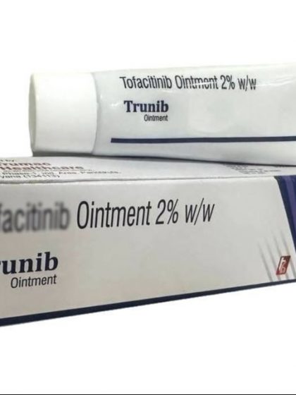 "Trunib Ointment Tofacitinib 2% w/w 10gm packaging"